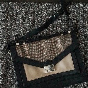 Loeffler Randal Medium solid and Snake Print Rider